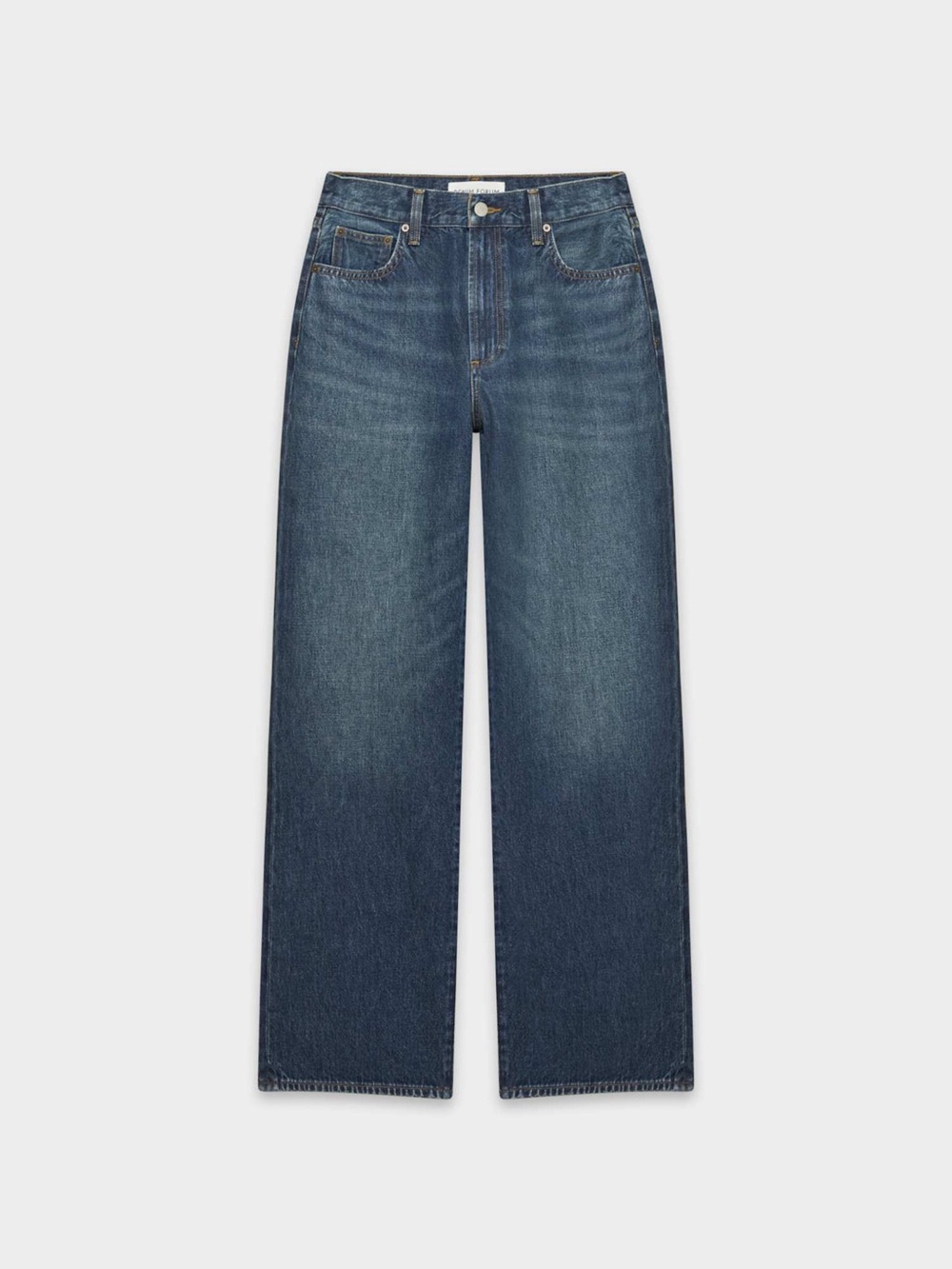 Aritzia Denim Forum Farrah High Rise Wide Leg Jeans Size 32 Dark indigo Casual